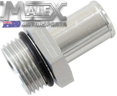 -12 Orb To 3/4 Barb Fitting Silver Finish For Lsa Heat Exchanger