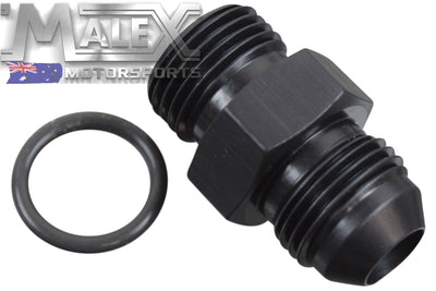 -6An Flare To 8 O-Ring Orb Male Fuel Pump Rail Adapter Fitting Hose Black 6An