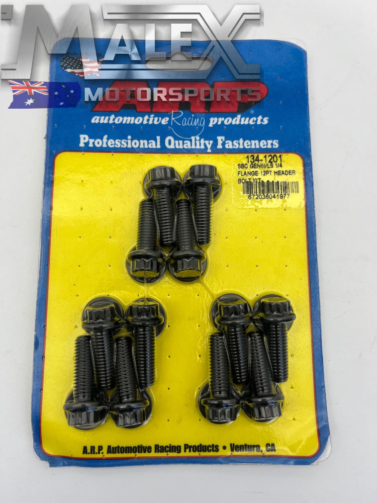 12 High-Quality Chromoly Header Exhaust Manifold Bolts – For GM LS Series LS1 LS2