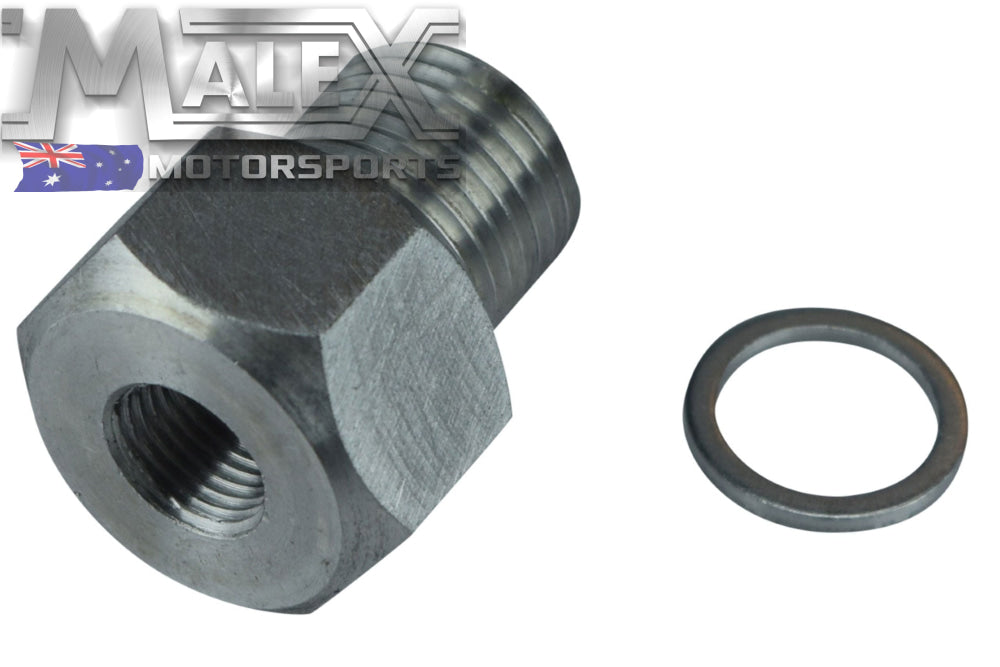 LS Engine Swap Male M12x1.5 M16x1.5 Female 1/8 NPT Aluminum Oil Pressure Sensor Adapter Connector With Gasket For LS1 LSX