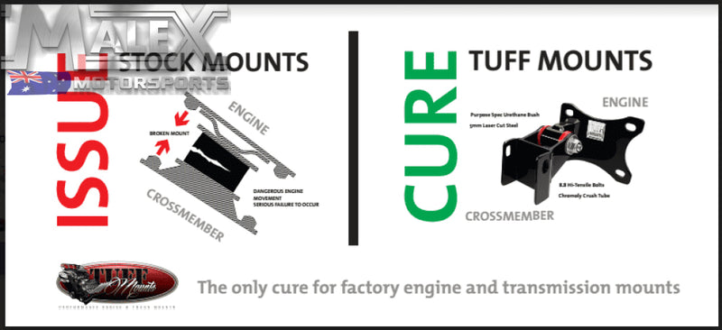 Tuff Mounts Engine For V8 Conversion Into 6 Cyl K Frame Ap5-Ap6 And Vc Valiant Engine Mounts