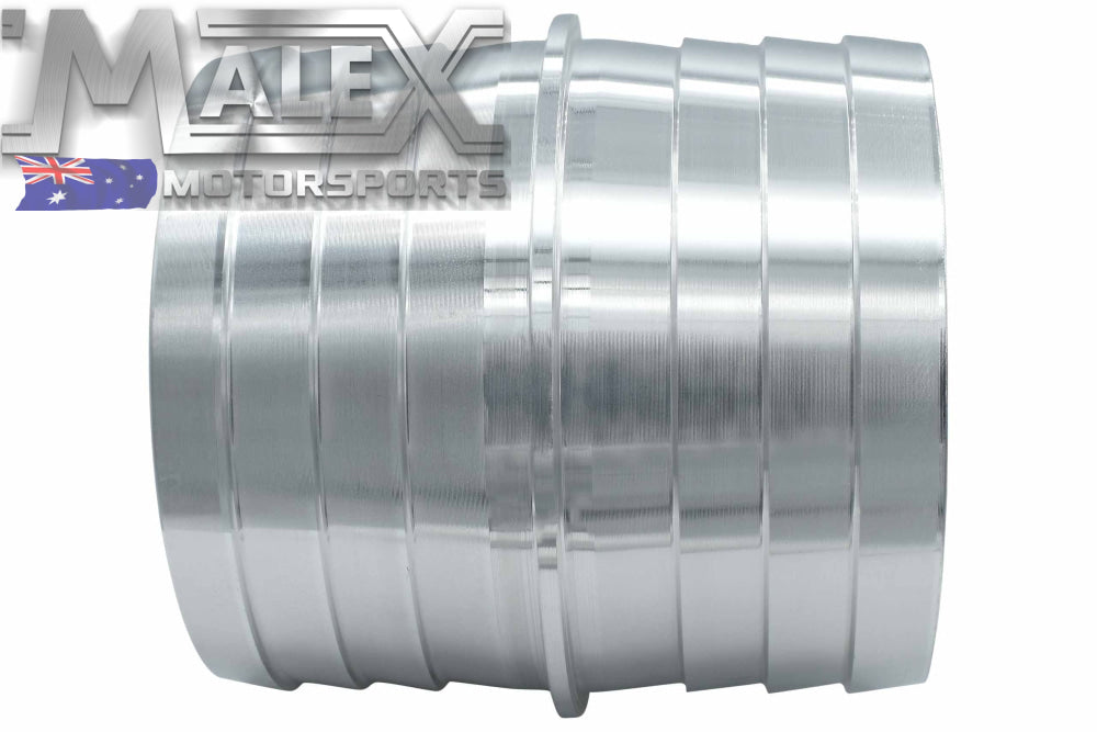 ICT Billet 1-1/2" To 1-1/2" Inch Hose Barb Splice Coupler Repair Mend Fitting Adapter Connector Radiator Coolant Intercooler Heat Exchanger Fluid Manufactured In USA Bare Aluminum AN627-24A