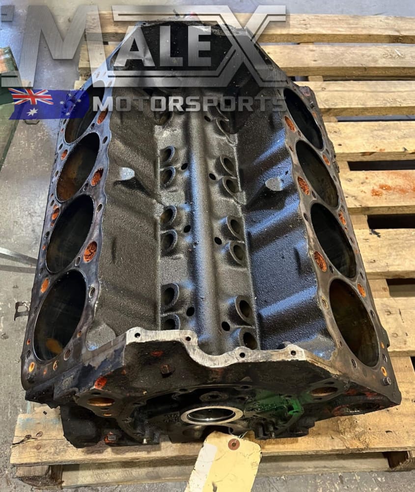 Sbc Rear Block 350 SBC Used Engine Block Genuine GM 4 Bolt Main – Malex Motorsports ...