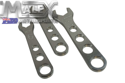 3Pc Billet Aluminum Wrench Set 6 8 10 An Fitting Spanners/Wrenches Tool