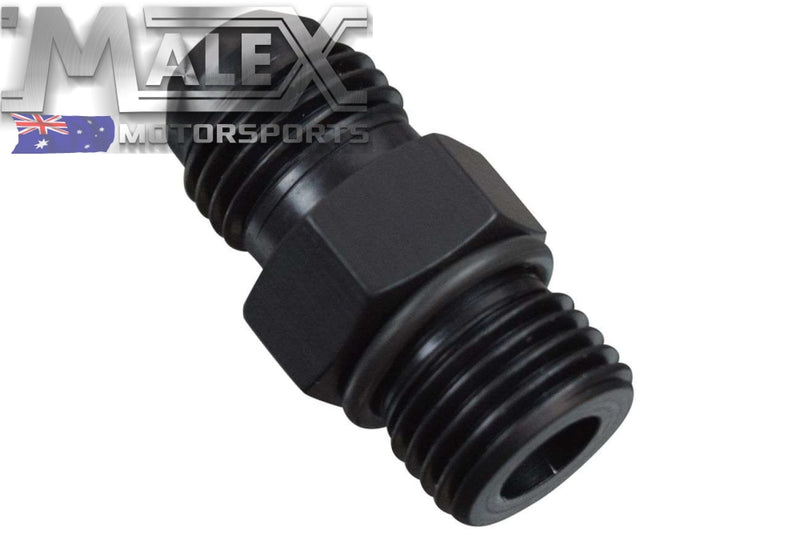 -6An Flare To 6 Oring Orb Male Fuel Pump Rail Adapter Fitting Hose Black 6An