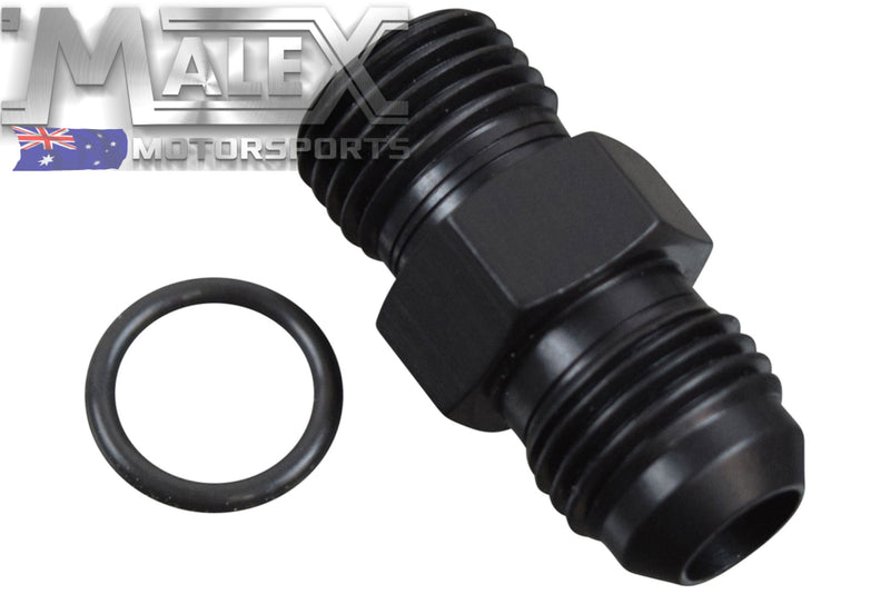 -6An Flare To 6 Oring Orb Male Fuel Pump Rail Adapter Fitting Hose Black 6An