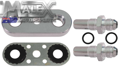 6L80E 6L90E 8L90E Transmission Cooler Line Adapter Plate with 6AN Fittings Seal