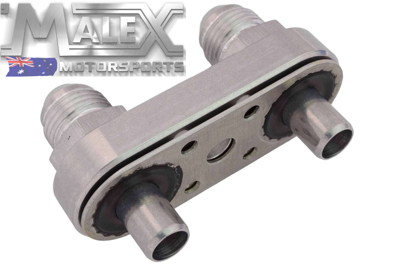 6L80E 6L90E 8L90E Transmission Cooler Line Adapter Plate with 8AN Fittings Seal