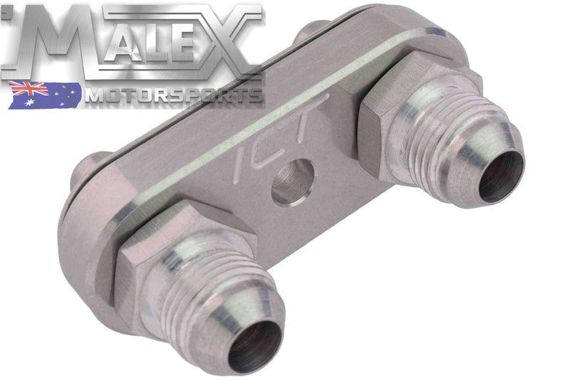 6L80E 6L90E 8L90E Transmission Cooler Line Adapter Plate with 8AN Fittings Seal