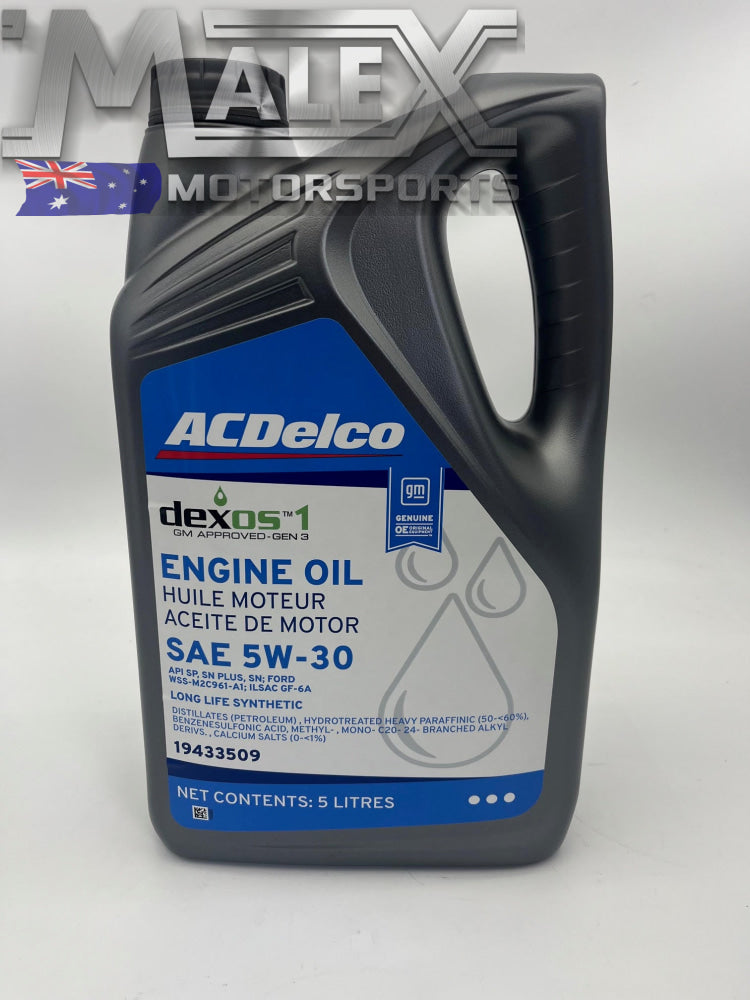 Acdelco Dexos1 Engine Oil Chevrolet Silverado 1500 6.2 L87 19433509