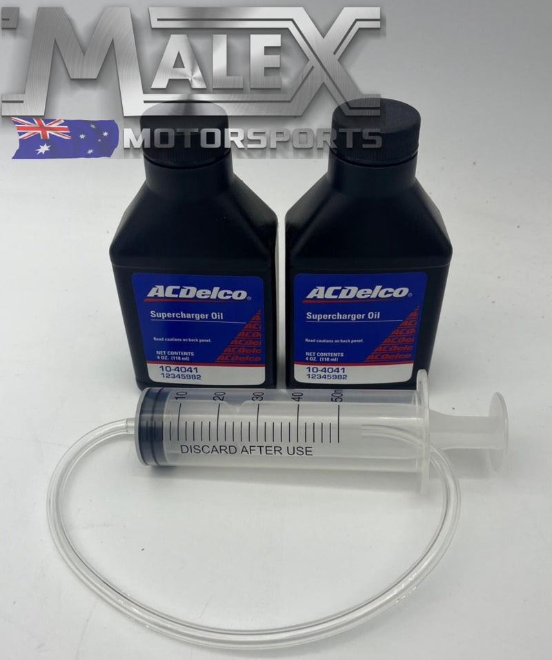 Acdelco Supercharger Oil Suit Lsa 12345982 Eaton Vf Gts Two Bottles With Extractor