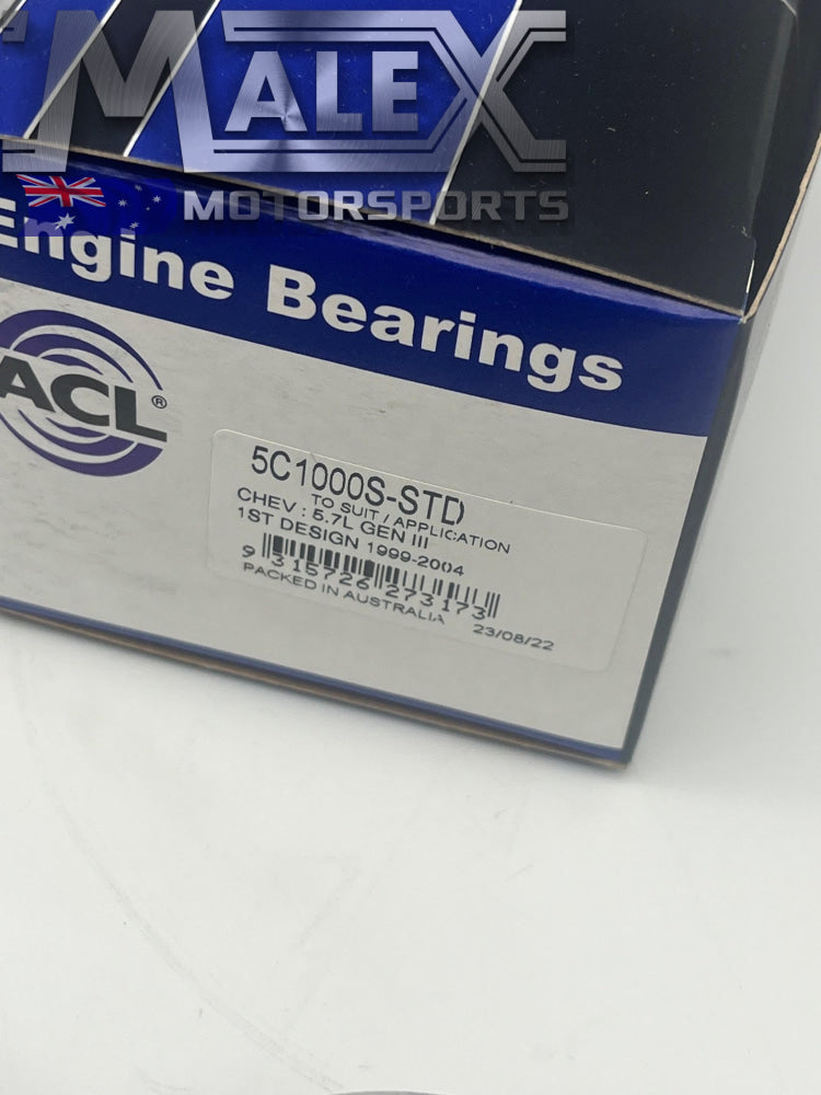 Acl Race Series Ls Engine Bearing Kit With Early Cam Bearings Ls1 99-02