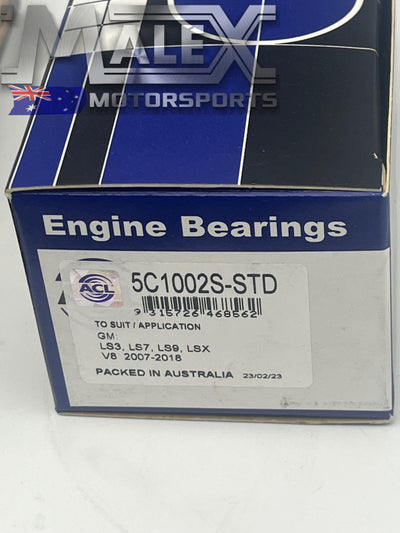 Acl Race Series Ls Engine Bearing Kit With Late Cam Bearings Ls1 Ls2 Ls3 L98 2004