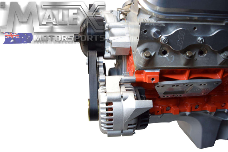 Billet Alternator Bracket Low Mount Vt- Vz Commodore Ls1 Factory Position + Idler Bracket