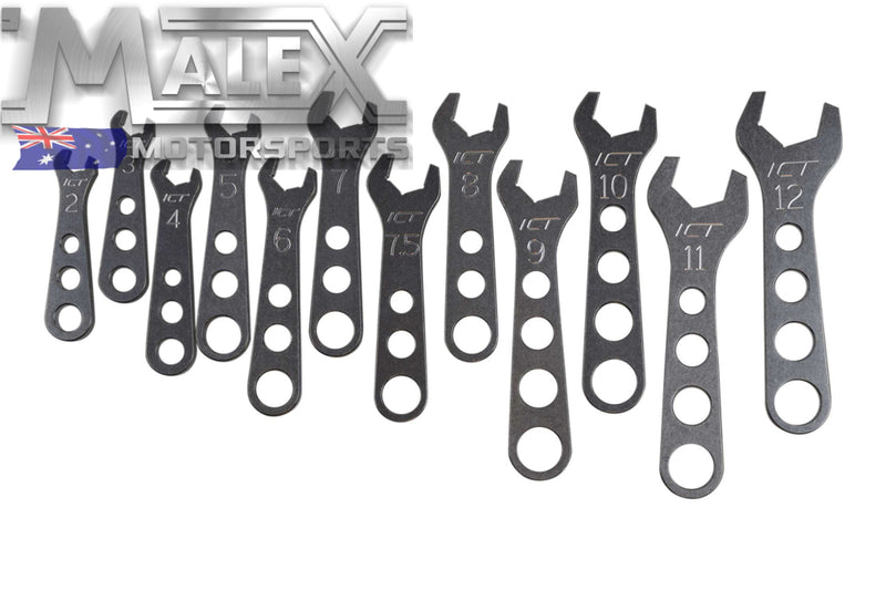 Billet Aluminum An Fitting Spanner X12 Wrench Complete Set Usa Made