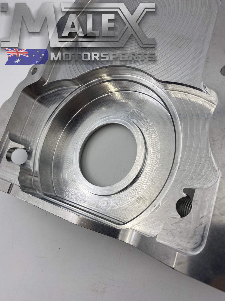 Billet Gen 4 Turbo Oil Drain - Timing Chain Cover -10An Orb L98 Ls3 Lsx