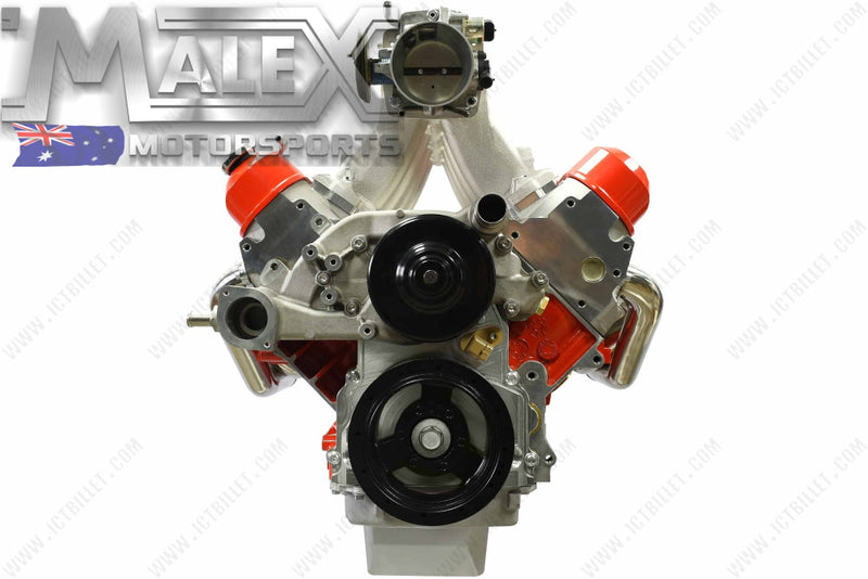 Billet Gen 4 Turbo Oil Drain - Timing Chain Cover -10An Orb L98 Ls3 Lsx