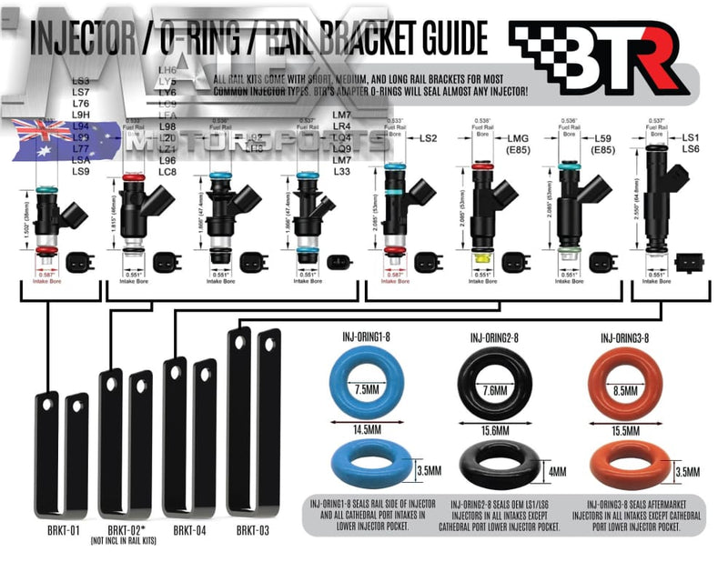 Brian Tooley Racing Trinity LS3 Dual Injector Manifold - Natrual ...