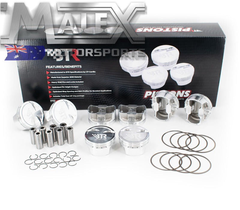 BTR CP PISTON & RING SET - GEN III/IV LS - 4.000’’ BORE - 4.000’’ STROKE - 6.125’’ ROD - 8CC DISH