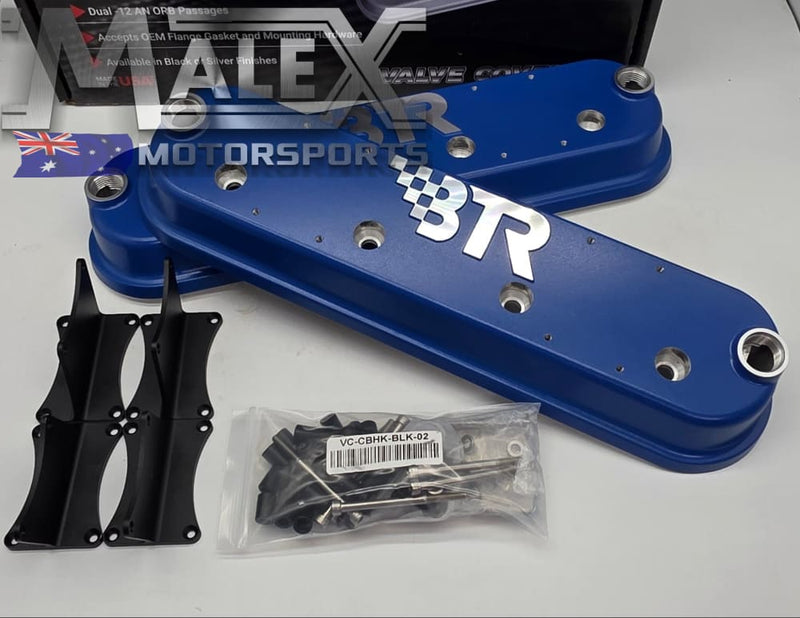 BTR VALVE COVERS WITH COIL BRACKETS (BLUE) LS1,L76,L77,LS2,LS3,LS7,LS9 ...