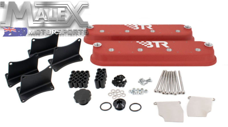 BTR VALVE COVERS WITH COIL BRACKETS (RED) LS1,L76,L77,LS2,LS3,LS7,LS9,LSA Rocker Cover