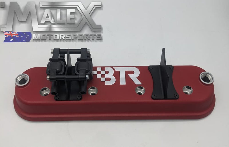 BTR VALVE COVERS WITH COIL BRACKETS (RED) LS1,L76,L77,LS2,LS3,LS7,LS9 ...