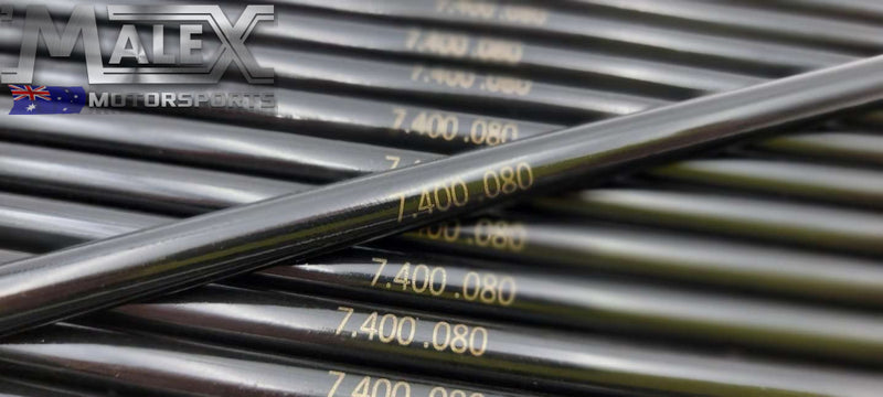 Crow Cams 7.400 Inch 5/16 0.080 Wall 180 Radius Carbon Steel Pushrod X16 Pushrods