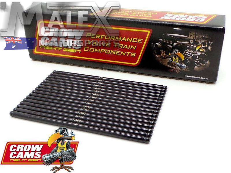Crow Cams 7.400 Inch 5/16 0.110 Wall 210 Radius Chrome Moly Pushrod X16 Pushrods