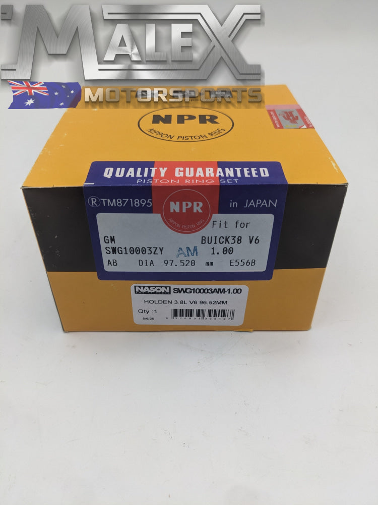 Ecotec L36 and supercharged V6 L67 NIPPON PISTON RINGS VS VT VX VY 1.2mm/1.5mm/2mm + 1.00mm Piston Rings