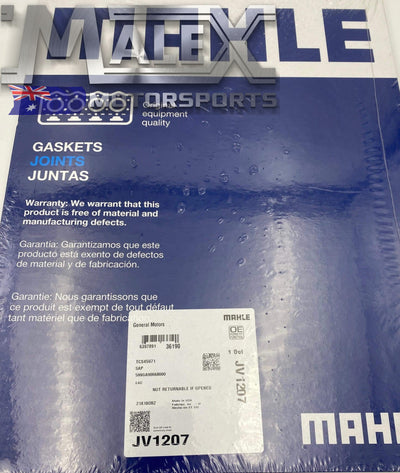 Ecotec L36 & Supercharged V6 L67 Mahle Timing Cover Gasket Kit Vs Vt Vx Vy