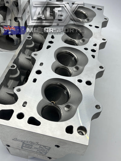 Engine Pro Racing 6 Bolt Cylinder Heads 69Cc 255Cc Intake Runner 11 Degree Valve Angle Lsx Dart