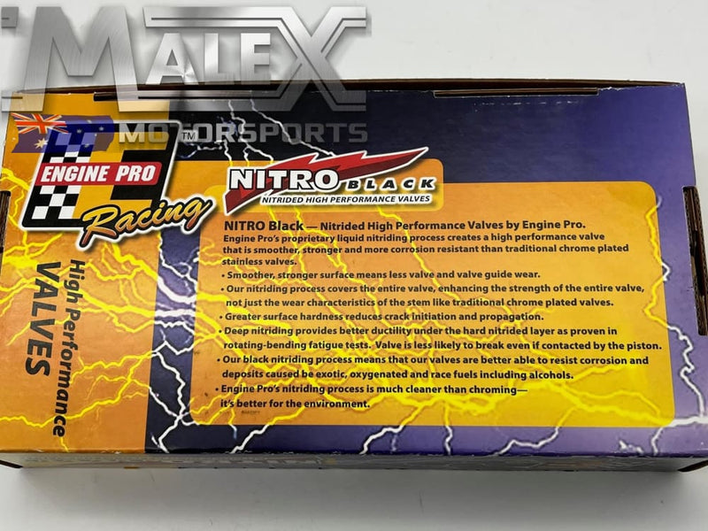 Engine Pro Racing Valves L98 LS3 set of Ex 1.600 and In 2.165 Nitro Bl ...