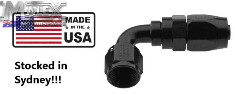 Fragola - 10An 90 Degree Hose End Black 2000 Series Fitting Made In Usa 10An