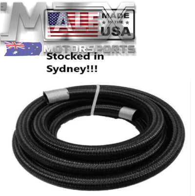 Fragola - 4An 1/4 Black Nylon Braided Race Hose Fuel Oil E85 Line Ls1 Ls3 Lsa 4An