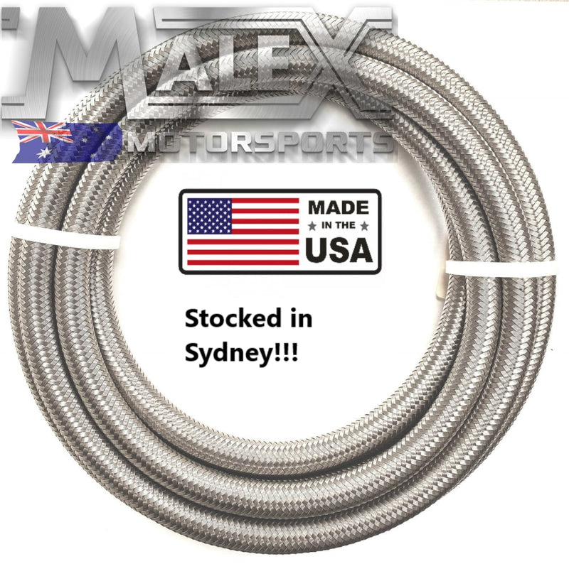 Fragola 8An 1/2 Stainless Race Hose 3000 Series 1 Metre Braided Made In The Usa 8An