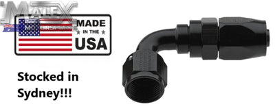 Fragola - 8An 90 Degree Hose End Black 2000 Series Fitting Made In Usa 8An