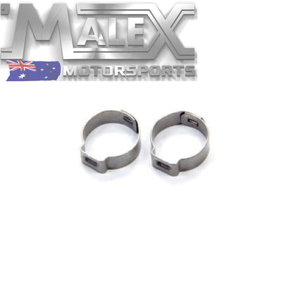 Fragola 8An Ez Street Hose End Clamp Collar Clip X2