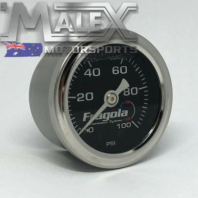 Fuel Pressure Gauge 0-100 Psi Fragola Suit Ls1 Ls2 Ls3