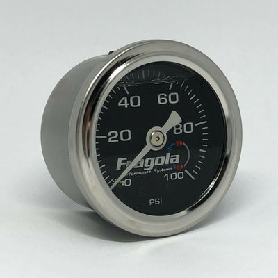 Fuel Pressure Gauge 0-100 Psi Fragola Suit Ls1 Ls2 Ls3