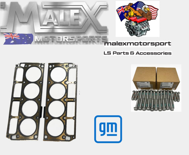 Gasket Kit L98 LS3 Genuine GM Head Gaskets, Genuine Head Bolts MLS 6.0 ...