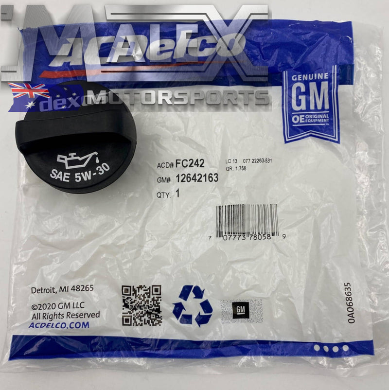 Genuine Acdelco Ls Oil Filler Cap Ls1 Ls2 Ls3 L98 L77 L76 5W-30 Cap