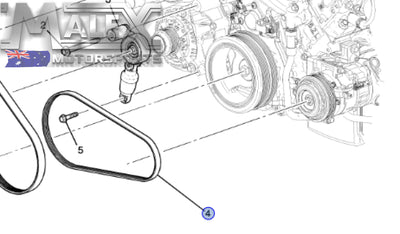 Genuine GM A/C Belt Camaro LT1 LT4