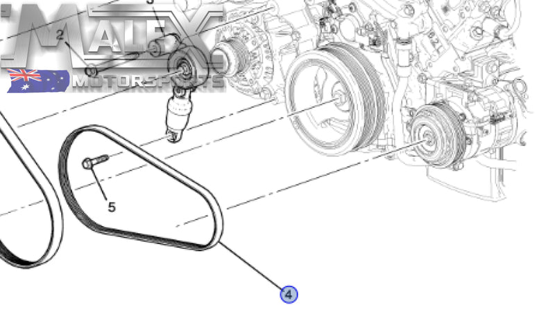 Genuine GM A/C Belt Camaro LT1 LT4