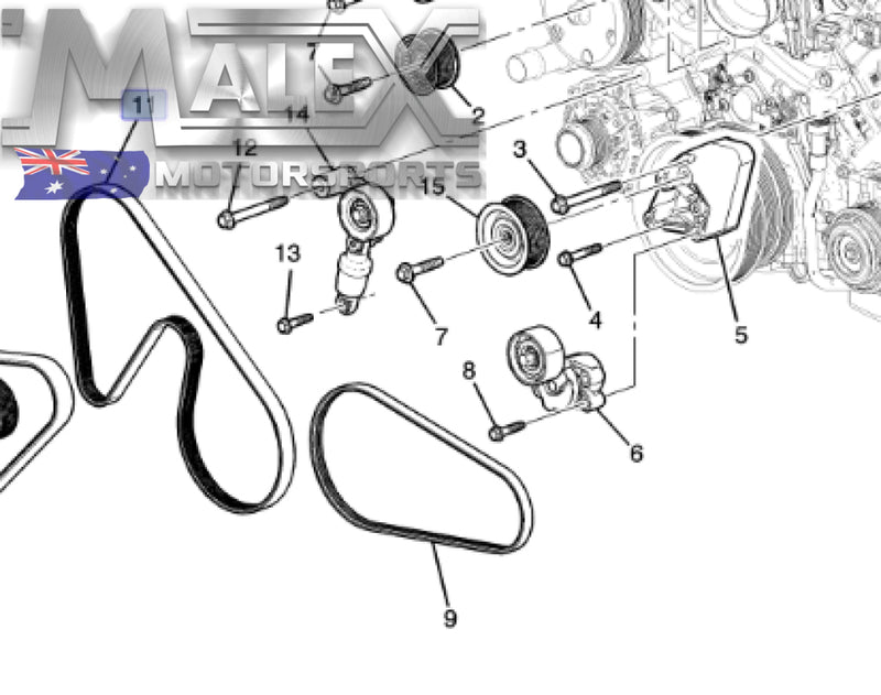 Genuine GM Alternator Accessory Belt Camaro LT1 LT4