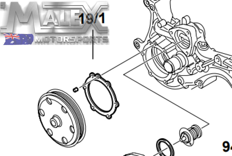 Genuine Gm Front Water Pump Gasket 12619770