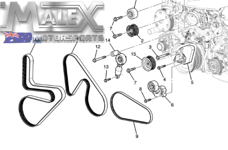 Genuine GM Supercharger Belt Camaro 2019-2020 LT4 – Malex Motorsports ...