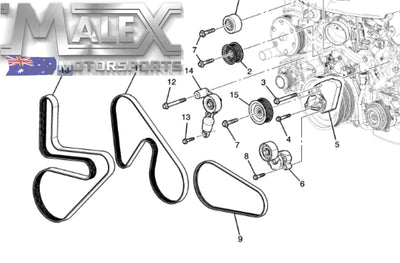 Genuine GM Supercharger Belt Camaro 2019-2020 LT4