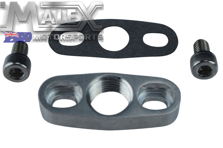 GT15-GT35 Billet Turbo Oil Return Drain Flange T3 1/2npt Outlet