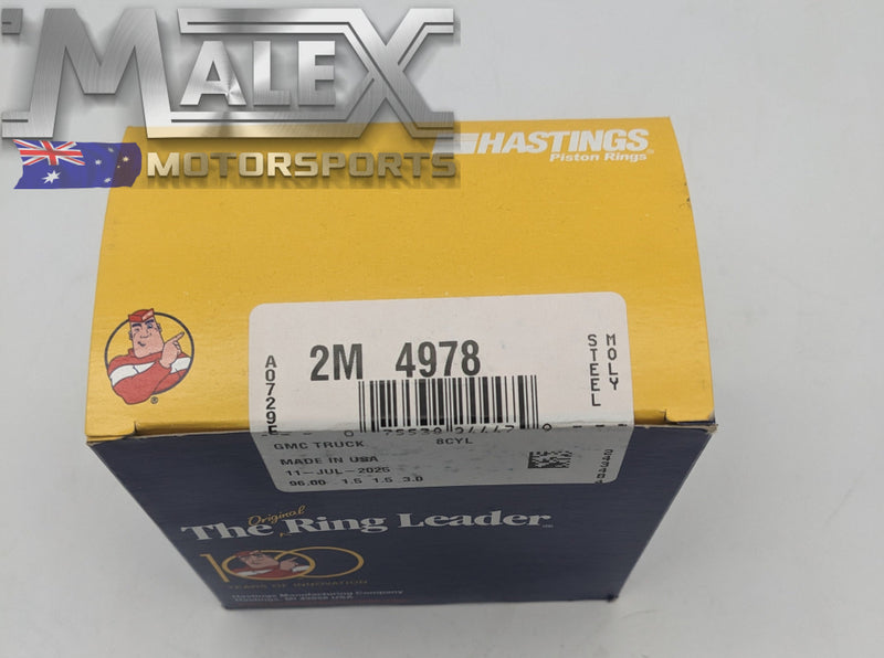 Hastings LS 5.3 Piston Ring Full Set Standard Bore 3.780in Piston Rings