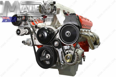 High Mount Bracket Kit For Sanden Mini 7176 Sd7 A/C Compressor Ls Vt-Vz Offset Accessory Bracket